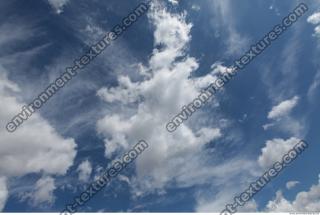 Photo Texture of Blue Clouded Clouds